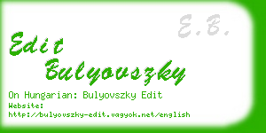 edit bulyovszky business card